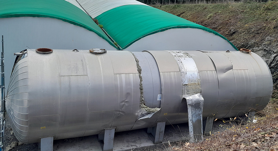 Depósito TES 100 m³ · invernadero hortícola